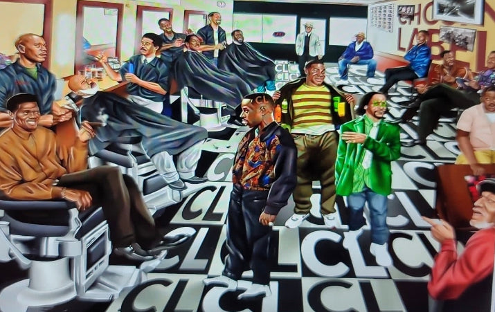 Men Chosin Label Barber T-Shirt