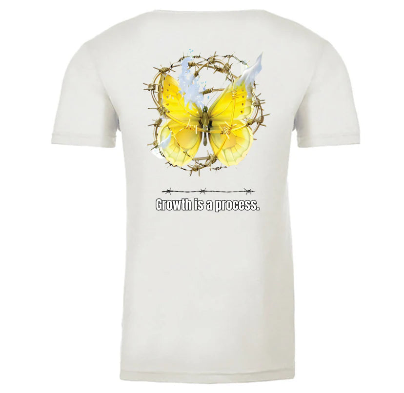 Men Chosin Label Growth Is Process Tee