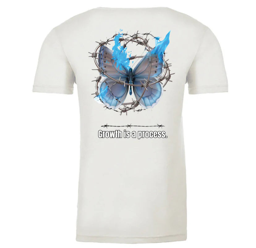 Men Chosin Label Growth Is Process Tee