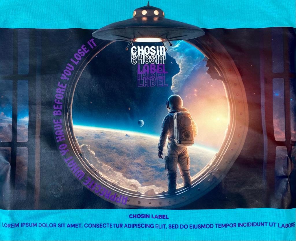 Men Chosin Label Space Tee