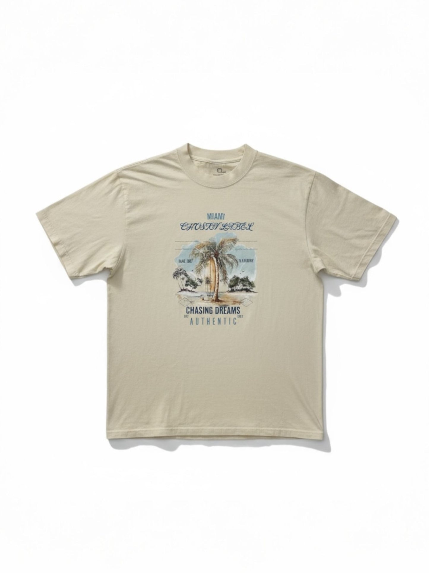 Men Chosin Label Palm Horizon Oversize Tee